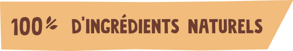 100% natural ingredients